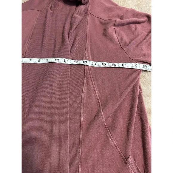 Athleta Cardigan Size XS Mauve Athleisure Soft Active Casual - Picture 6 of 7